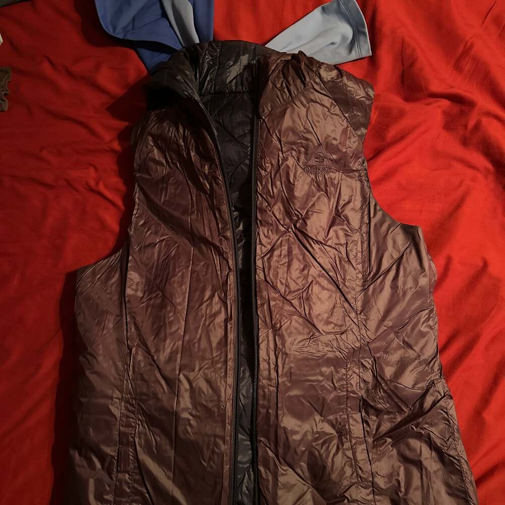 Gerry Reversible Hooded Down Packable Vest